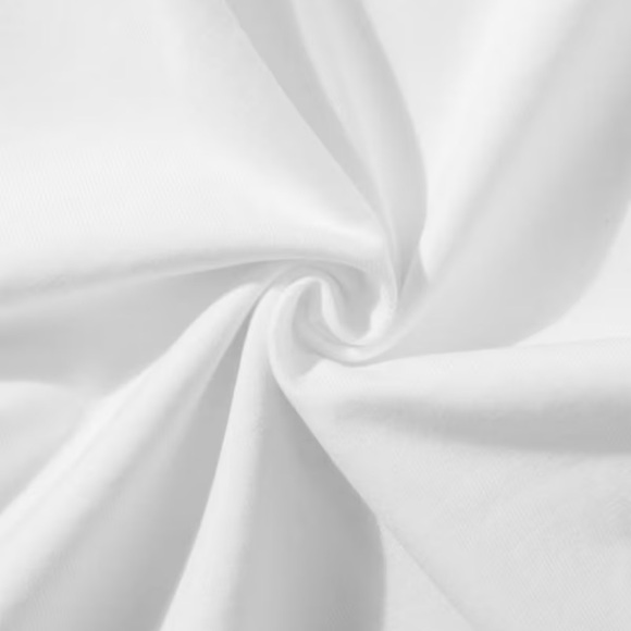 Chic White Graphic Tee with Pink Text - Picture 3 of 5